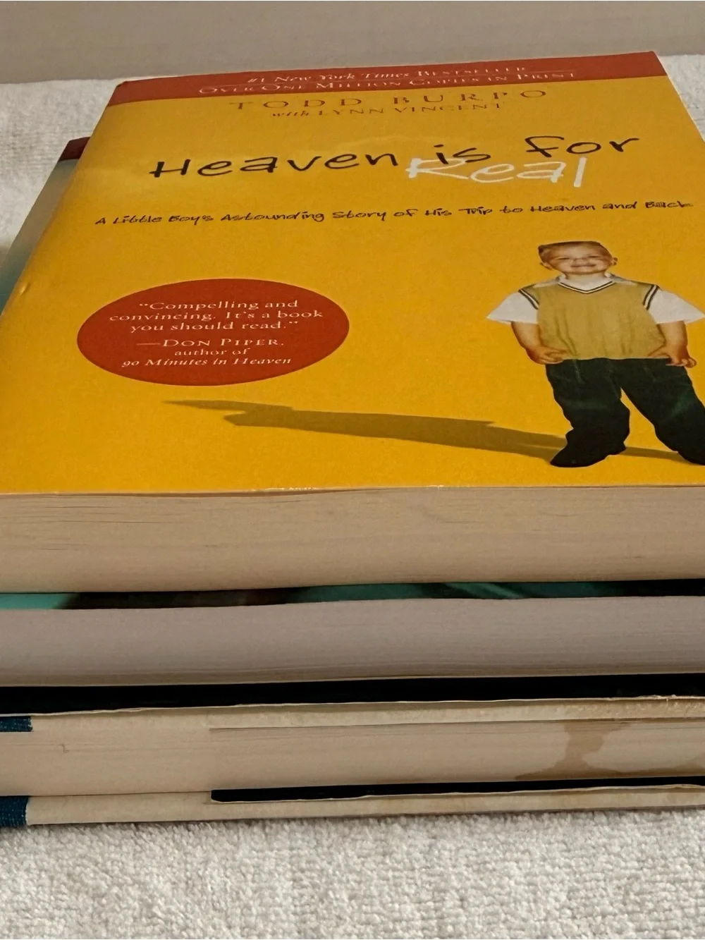 Lot 3 NDE Books - Heaven Is For Real Embraced By The Light 90 Minutes In Heaven